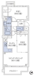 代官山BLESS鉢山 205 間取り図