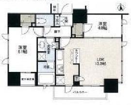 ブランズ東麻布 7階 間取り図