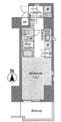 ガリシアヒルズ西麻布EAST 6階 間取り図