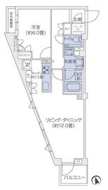 代官山BLESS鉢山 206 間取り図