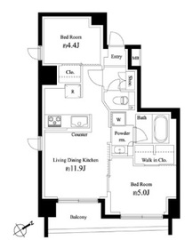 アルティザ東銀座 3階 間取り図