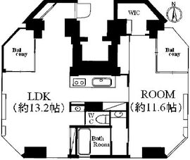 フレッグ自由が丘 501 間取り図