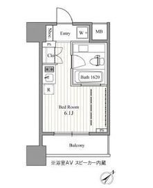 レジディア東銀座 503 間取り図