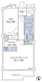 代官山BLESS鉢山 209 間取り図