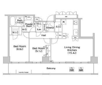 コンフォリア田町 802 間取り図