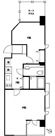 アビターレ霞町 402 間取り図