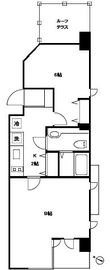 アビターレ霞町 402 間取り図