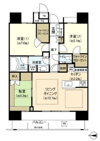 THE TOYOSU TOWER 36階 間取り図