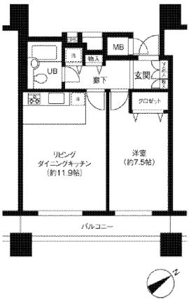 LOOP-M 804 間取り図