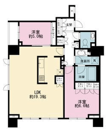 ウェリス六本木 16階 間取り図