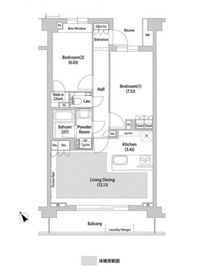 ソアラノーム大岡山 202 間取り図