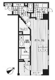 クオス銀座エスト・プルミエ 9階 間取り図