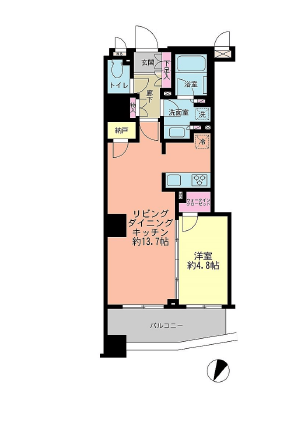 プレミスト日本橋浜町リデアル 7階 間取り図
