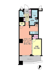 プレミスト日本橋浜町リデアル 7階 間取り図