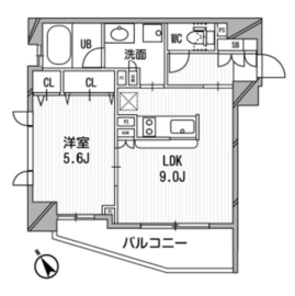 クリオ渋谷ラ・モード 501 間取り図