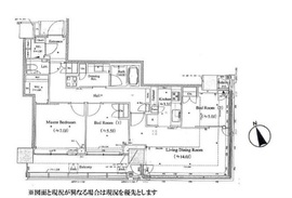 グローバルフロントタワー 8階 間取り図