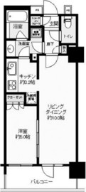 コスモポリス品川 31階 間取り図