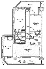 ソアラノーム大岡山 201 間取り図