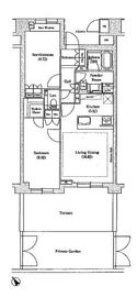 ソアラノーム大岡山 103 間取り図