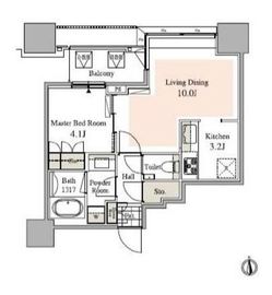 ブランズ愛宕虎ノ門 3109 間取り図