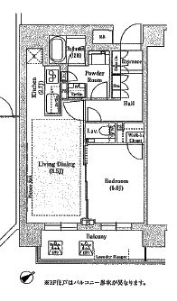 ソアラノーム大岡山 206 間取り図