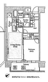 ソアラノーム大岡山 206 間取り図