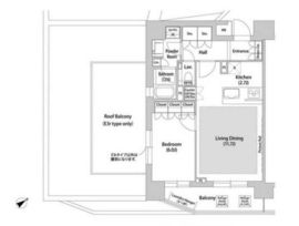 ソアラノーム大岡山 701 間取り図