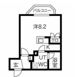 スパシエソリデ目黒 301 間取り図