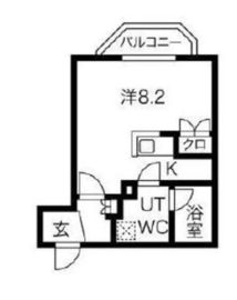 スパシエソリデ目黒 401 間取り図