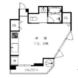 フリーディオ西麻布 5階 間取り図