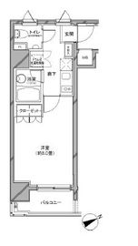 カスタリア日本橋 801 間取り図