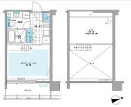 プライムアーバン芝浦LOFT 503 間取り図