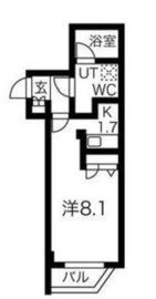 スパシエソリデ目黒 402 間取り図