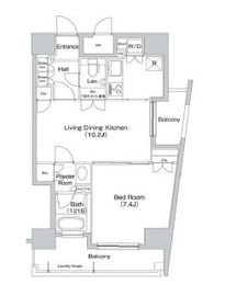 コンフォリア三宿 1103 間取り図