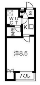 スパシエソリデ目黒 305 間取り図