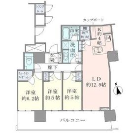 ブリリアタワー池袋 26階 間取り図