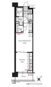 ブリリアイスト三軒茶屋アイビーテラス i609 間取り図