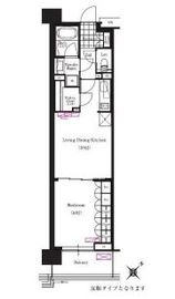 ブリリアイスト三軒茶屋アイビーテラス i609 間取り図