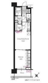 ブリリアイスト三軒茶屋 i609 間取り図