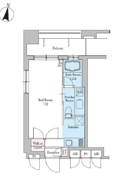 レジディア文京音羽2 801 間取り図