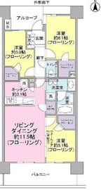イーストゲートスクエア 8階 間取り図