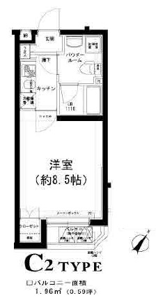 ドゥ・トゥール 1階 間取り図