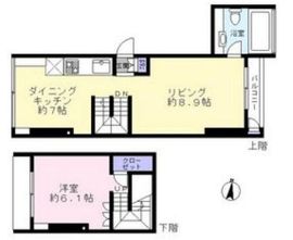 デュフレ自由が丘 2階 間取り図