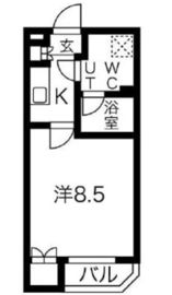 スパシエソリデ目黒 403 間取り図