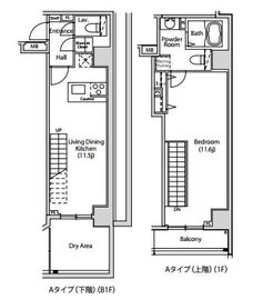 カーサスプレンディッド南麻布 001 間取り図