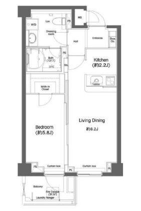 戸越銀座プレイス 405 間取り図