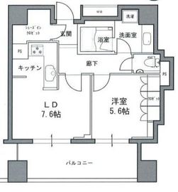 アトラスタワー小石川 2階 間取り図