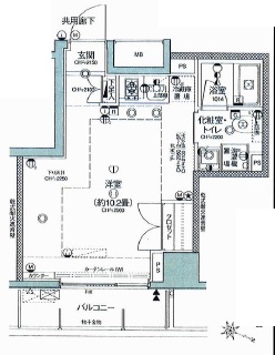 ミテッツァ千代田三崎町 3階 間取り図
