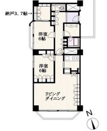 麹町三番町マンション 7階 間取り図