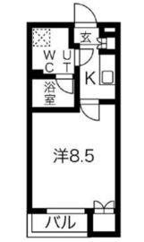 スパシエソリデ目黒 502 間取り図